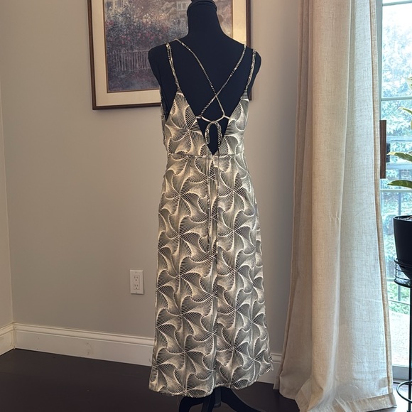 Urban Outfitters Ruched Satin Slip Midi Dress - Size Medium - Picture 6 of 10